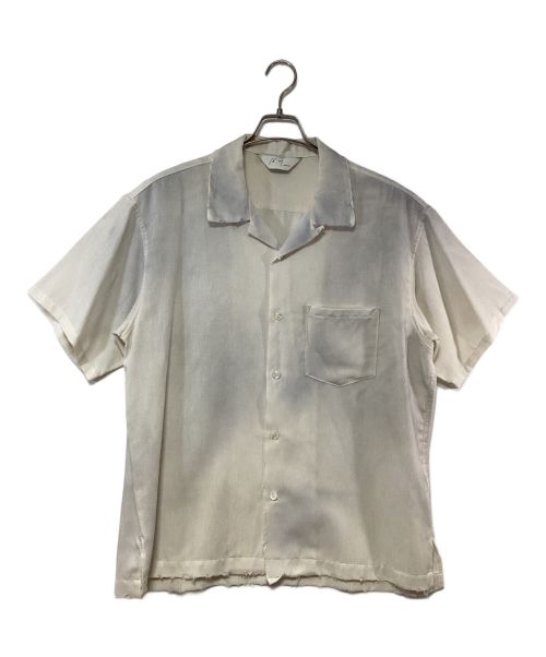 ANCELLM（アンセルム）ANCELLM (アンセルム) MELANGE OPEN COLLAR SS SHIRT ホワイト サイズ:SIZE 2の古着・服飾アイテム