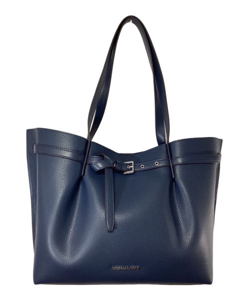 MICHAEL KORS（マイケルコース）MICHAEL KORS (マイケルコース) Emilia Large Pebbled Leather Tote Bag ネイビー 未使用品の古着・服飾アイテム