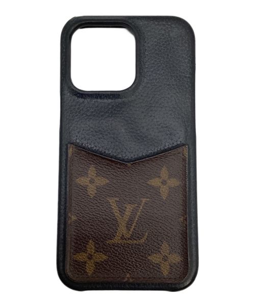 LOUIS VUITTON（ルイ ヴィトン）LOUIS VUITTON (ルイ ヴィトン) iPhone13Proケース ブラウン×ブラックの古着・服飾アイテム