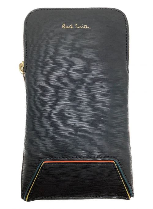 PAUL SMITH（ポールスミス）PAUL SMITH (ポールスミス) モバイルケース ブラックの古着・服飾アイテム