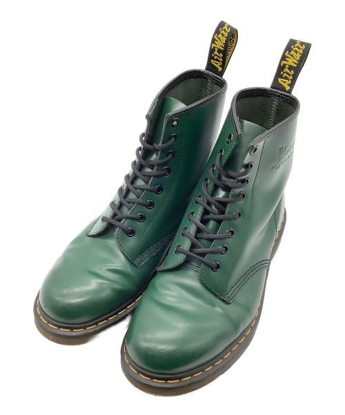 Dr.Martens（ドクターマーチン）Dr.Martens (ドクターマーチン) ８ホールレースアップブーツ グリーン サイズ:41の古着・服飾アイテム