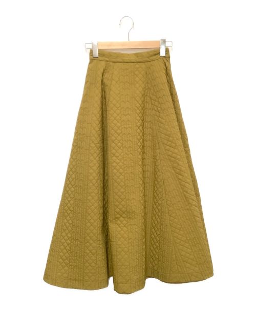 Ameri VINTAGE（アメリヴィンテージ）Ameri VINTAGE (アメリヴィンテージ) MIX QUILTING FLARE SKIRT キナリ サイズ:Sの古着・服飾アイテム