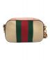 GUCCI (グッチ) Vintage Web Canvas Shoulder Bag ブラウン：75000円