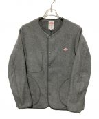 DANTONダントン）の古着「FLEECE COLLARLESS JACKET」｜グレー