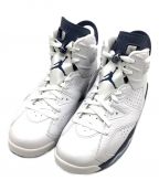 NIKEナイキ）の古着「AIR JORDAN 6 RETRO white/midnight navy」｜ホワイト×ネイビー