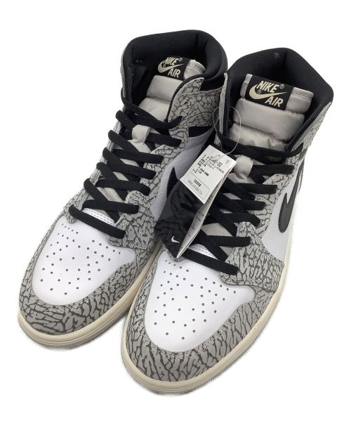 NIKE（ナイキ）NIKE (ナイキ) AIR JORDAN 1 RETRO HIGH OG ホワイト×グレー サイズ:29cm 未使用品の古着・服飾アイテム