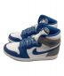 中古・古着 NIKE (ナイキ) AIR JORDAN 1 RETRO HIGH OG ネイビー×ホワイト サイズ:29cm 未使用品：19800円