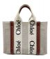 Chloe (クロエ) WOODY SMALL TOTE ベージュ×ブラウン：64800円