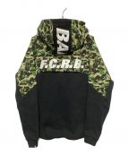 A BATHING APE×F.C.R.B.アベイシングエイプ×エフシーアールビー）の古着「VENTILATION Hoodie」｜ブラック×グリーン