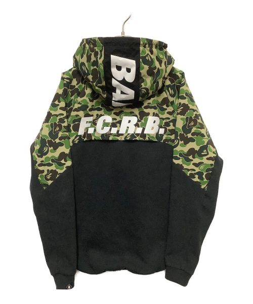 A BATHING APE（アベイシングエイプ）A BATHING APE (アベイシングエイプ) F.C.R.B. (エフシーアールビー) VENTILATION Hoodie ブラック×グリーン サイズ:Mサイズの古着・服飾アイテム