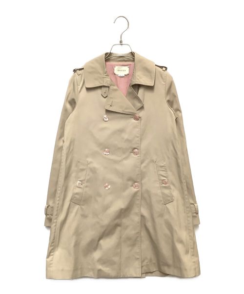 GUCCI（グッチ）GUCCI (グッチ) トレンチコート ベージュ サイズ:12の古着・服飾アイテム