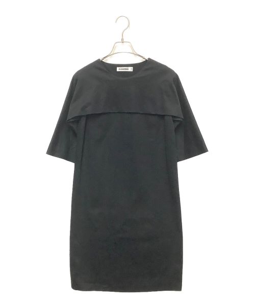 JIL SANDER（ジルサンダー）JIL SANDER (ジルサンダー) レイヤードワンピース ブラック サイズ:34の古着・服飾アイテム