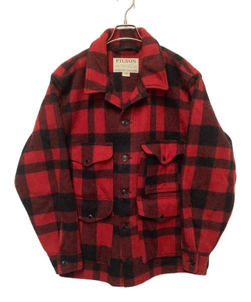 FILSON（フィルソン）FILSON (フィルソン) マッキーノクルーザー レッド×ブラック サイズ:Lの古着・服飾アイテム