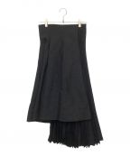 Christian Diorクリスチャン ディオール）の古着「アシンメトリー ラップスカート」｜ブラック