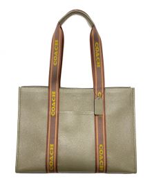 COACH（コーチ）の古着「ラージ スミス トート」｜オリーブ×ブラウン