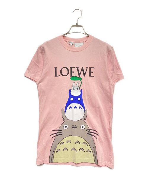 LOEWE（ロエベ）LOEWE (ロエベ) LOEWE となりのトトロ Tシャツ ピンク サイズ:XSの古着・服飾アイテム