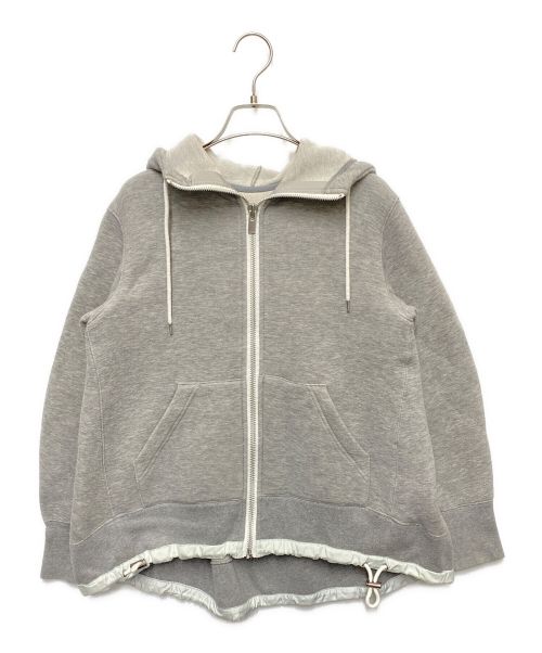 sacai（サカイ）sacai (サカイ) Sponge Sweat Hoodie グレー サイズ:Sの古着・服飾アイテム