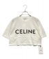 CELINE（セリーヌ）の古着「クロップド CELINE Tシャツ」｜ホワイト