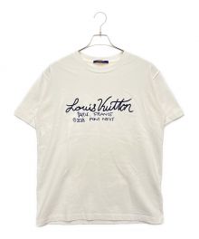 LOUIS VUITTON（ルイ ヴィトン）の古着「シグネチャープリントエンブロイダリーTシャツ」｜ホワイト