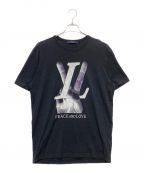 LOUIS VUITTONルイ ヴィトン）の古着「peace and love KIM JONES Tシャツ」｜ブラック