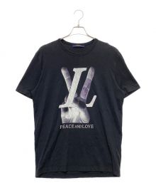 LOUIS VUITTON（ルイ ヴィトン）の古着「peace and love KIM JONES Tシャツ」｜ブラック