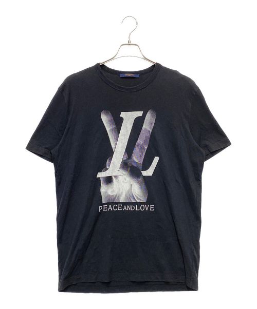 LOUIS VUITTON（ルイ ヴィトン）LOUIS VUITTON (ルイ ヴィトン) peace and love KIM JONES Tシャツ ブラック サイズ:Mの古着・服飾アイテム