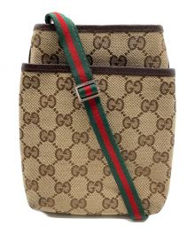 GUCCI（グッチ）の古着「シェリーライン GGキャンバスショルダーバッグ」｜ブラウン