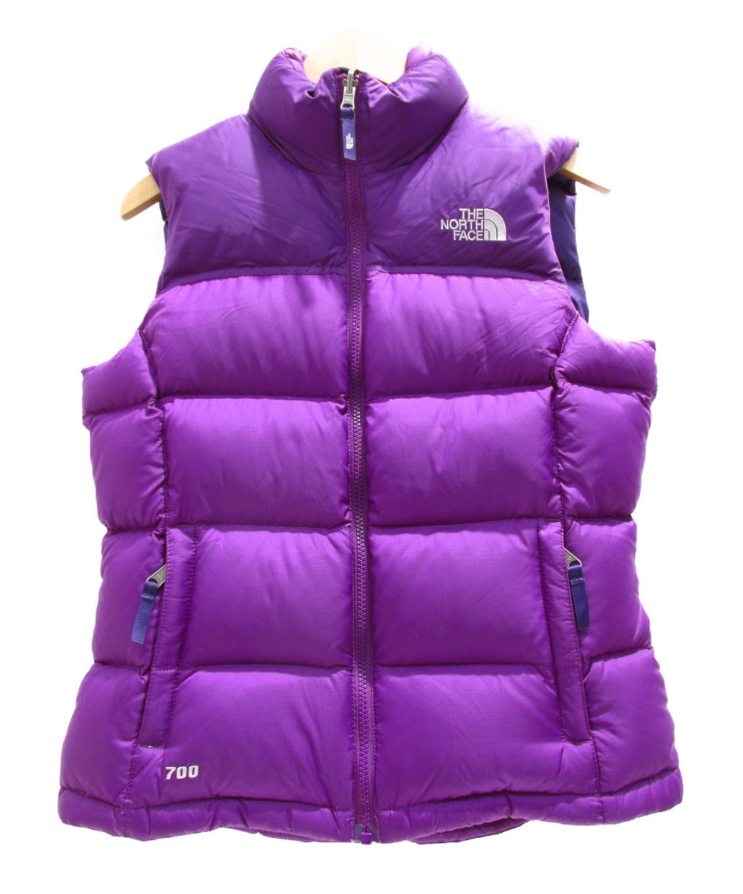 中古 古着通販 The North Face ザノースフェイス ヌプシダウンベスト パープル サイズ S 700フィルパワー ブランド 古着通販 トレファク公式 Trefac Fashion