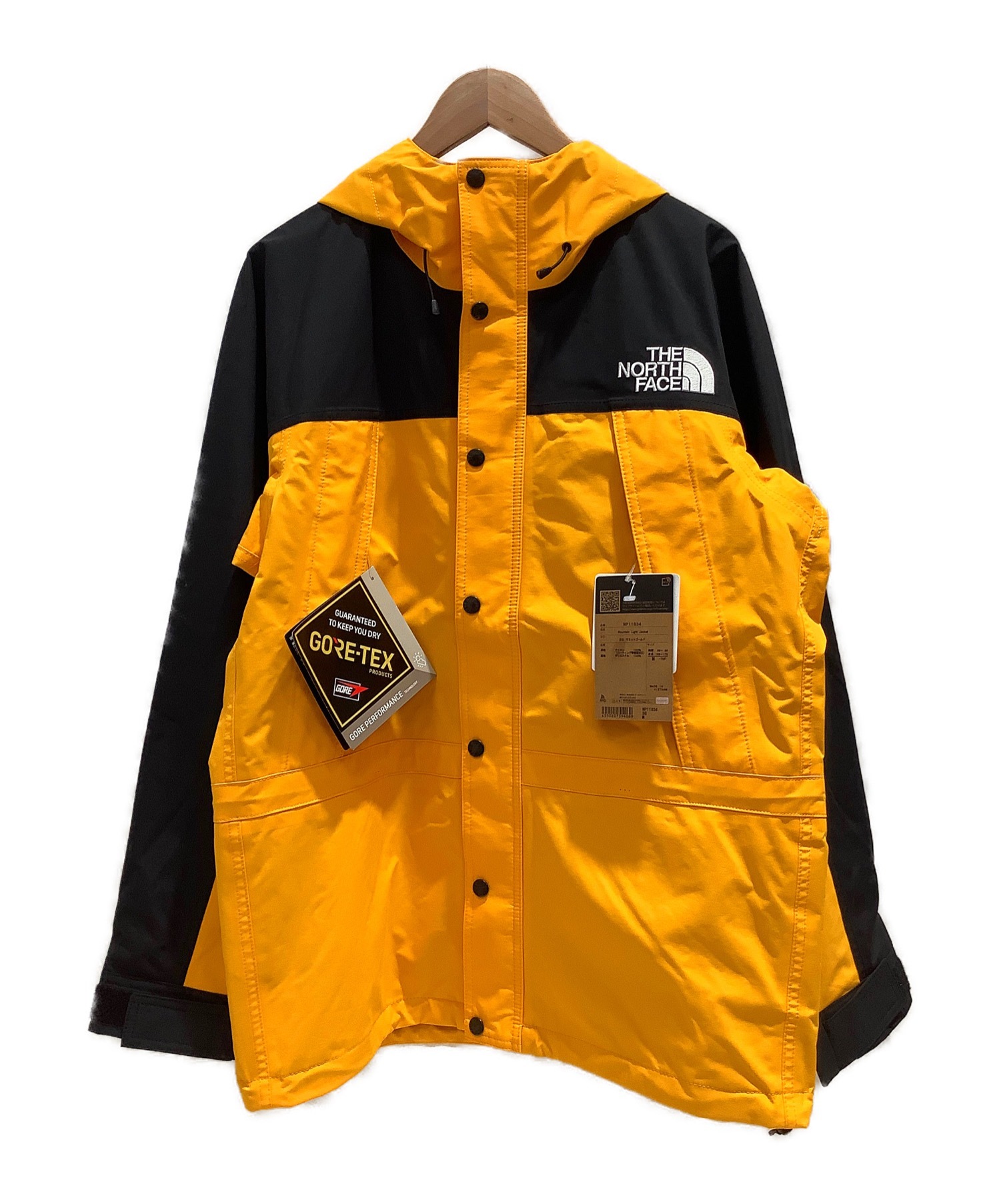 中古 古着通販 The North Face ザ ノース フェイス ジャケット イエロー ブラック サイズ M 未使用品 Gore Tex ブランド 古着通販 トレファク公式 Trefac Fashion