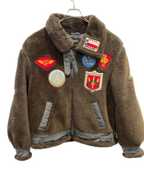 AVIREX（アヴィレックス）AVIREX (アヴィレックス) TOP GUN RETRO BOA B-3 ブラウン サイズ:2XLの古着・服飾アイテム