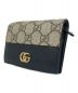 GUCCI (グッチ) 2つ折り財布　GUCCI（グッチ）　GGマーモント　658610 ベージュ×ダークブラウン：23000円