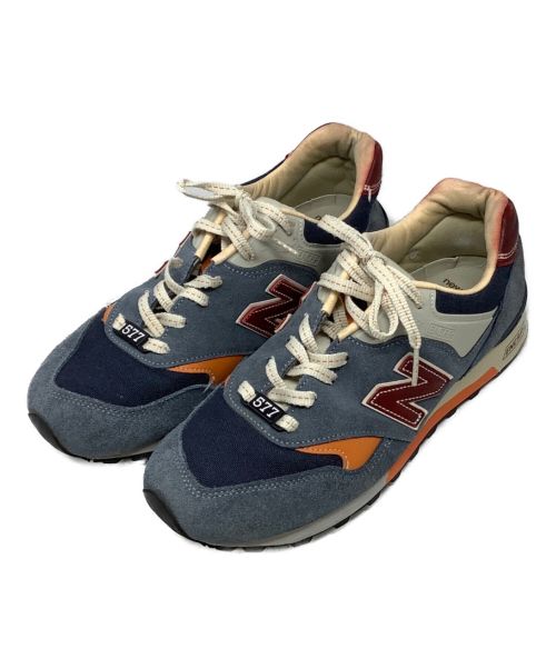 NEW BALANCE（ニューバランス）NEW BALANCE (ニューバランス) ローカットスニーカー ネイビー×オレンジ サイズ:USA10の古着・服飾アイテム