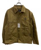 TOY MACHINEトイマシーン）の古着「LIGHTNING EYE TWILL WORK JACKET」｜ベージュ