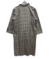 Burberry's (バーバリーズ) チェック柄ガウンコート グレー×ブラック サイズ:ＸＬ：9800円