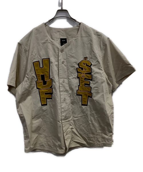 HUF（ハフ）HUF (ハフ) TEAM BASEBALL TEE JERSEY ベージュ サイズ:2XLの古着・服飾アイテム