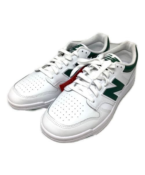 NEW BALANCE（ニューバランス）NEW BALANCE (ニューバランス) ローカットスニーカー ホワイト×グリーン サイズ:28 未使用品の古着・服飾アイテム