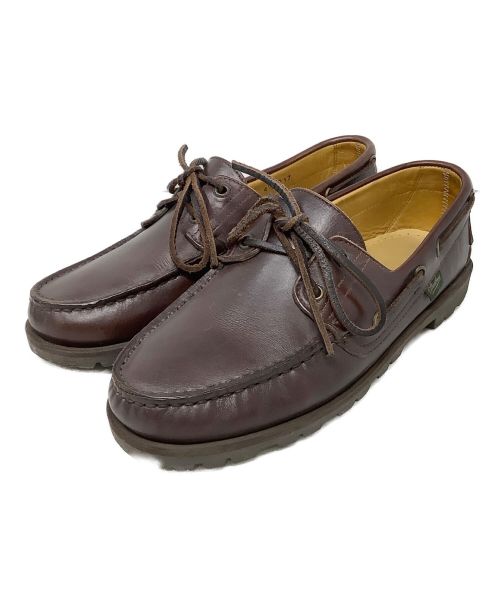 PARABOOT（パラブーツ）PARABOOT (パラブーツ) デッキシューズ ブラウン サイズ:24.5cmの古着・服飾アイテム