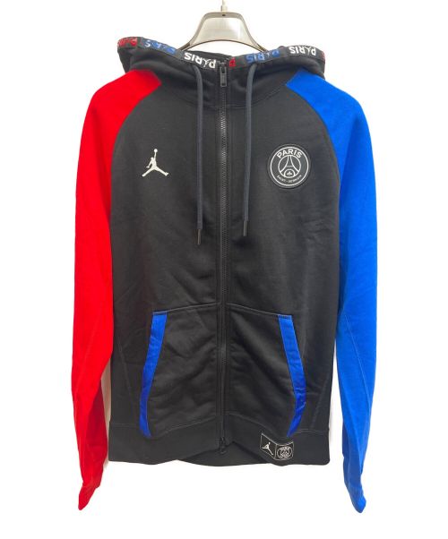 NIKE（ナイキ）NIKE (ナイキ) Paris Saint-Germain (パリ・サン＝ジェルマン) ジップパーカー ブラック×レッド サイズ:Lの古着・服飾アイテム