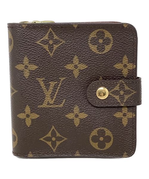 LOUIS VUITTON（ルイ ヴィトン）LOUIS VUITTON (ルイ ヴィトン) 2つ折り財布　LOUIS VUITTON（ルイヴィトン）　M61667　モノグラム　	コンパクトジップの古着・服飾アイテム