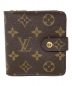 LOUIS VUITTON（ルイ ヴィトン）の古着「2つ折り財布　LOUIS VUITTON（ルイヴィトン）　M61667　モノグラム　	コンパクトジップ」