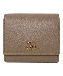 GUCCI（グッチ）の古着「2つ折り財布　GUCCI（グッチ）　598587　GGマーモント」｜ブラウン