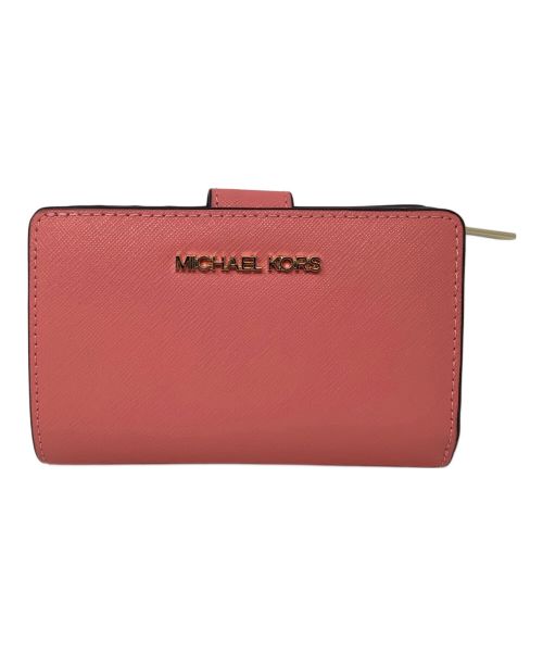 MICHAEL KORS（マイケルコース）MICHAEL KORS (マイケルコース) 2つ折り財布　MICHAEL KORS（マイケルコース）　35F7GTVF2L ピンクの古着・服飾アイテム