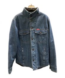 Hysteric Glamour（ヒステリックグラマー）の古着「中綿デニムジャケット　Hysteric Glamour」｜ブルー