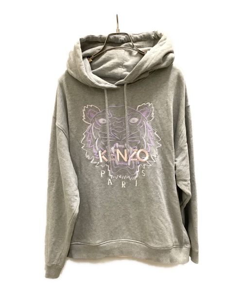 KENZO（ケンゾー）KENZO (ケンゾー) プルオーバーパーカー グレー サイズ:Ｌの古着・服飾アイテム