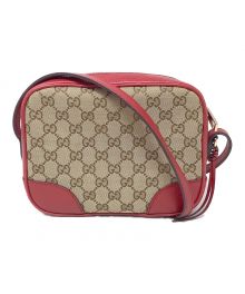 GUCCI（グッチ）の古着「ショルダーバッグ　GUCCI（グッチ）　449413　GG」｜レッド