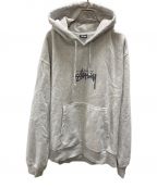 stussyステューシー）の古着「プルオーバーパーカー　stussy（ステューシー）　118475」｜グレー