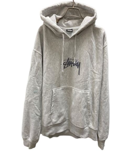 stussy（ステューシー）stussy (ステューシー) プルオーバーパーカー　stussy（ステューシー）　118475 グレー サイズ:Ｍの古着・服飾アイテム