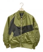 NIKEナイキ）の古着「NSW SYNFL SWOOSH BOMBER NIKE（ナイキ）DD6056-326」｜グリーン