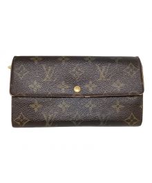 LOUIS VUITTON（ルイ ヴィトン）の古着「長財布　LOUIS VUITTON　モノグラム　ポルトフォイユ・サラ　　M61734」｜ブラウン