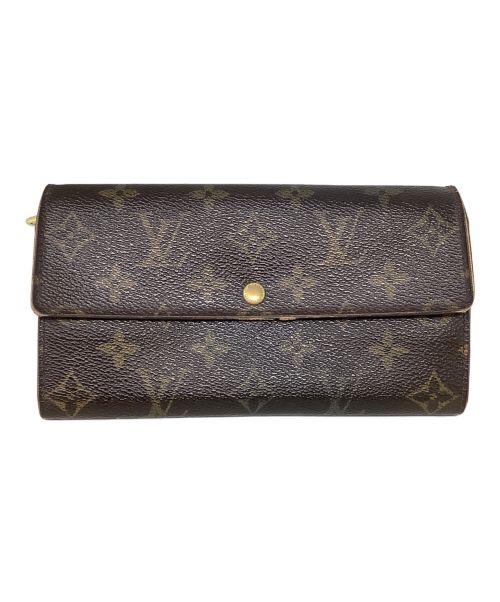 LOUIS VUITTON（ルイ ヴィトン）LOUIS VUITTON (ルイ ヴィトン) 長財布　LOUIS VUITTON　モノグラム　ポルトフォイユ・サラ　　M61734 ブラウンの古着・服飾アイテム